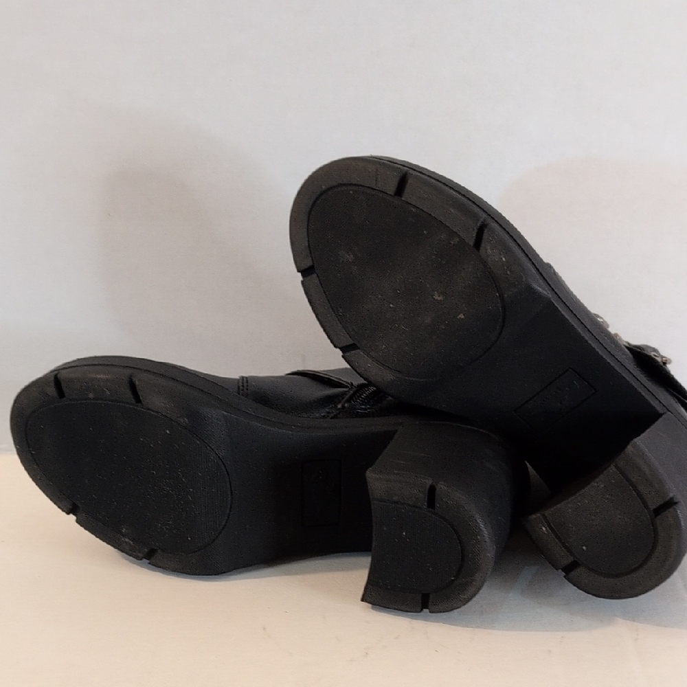 Rocket Dog Black Buckle Ankle Boots Size 6 - Picture 4 of 9
